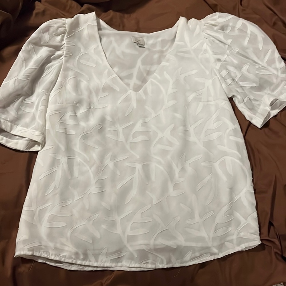 Womens White Target Top